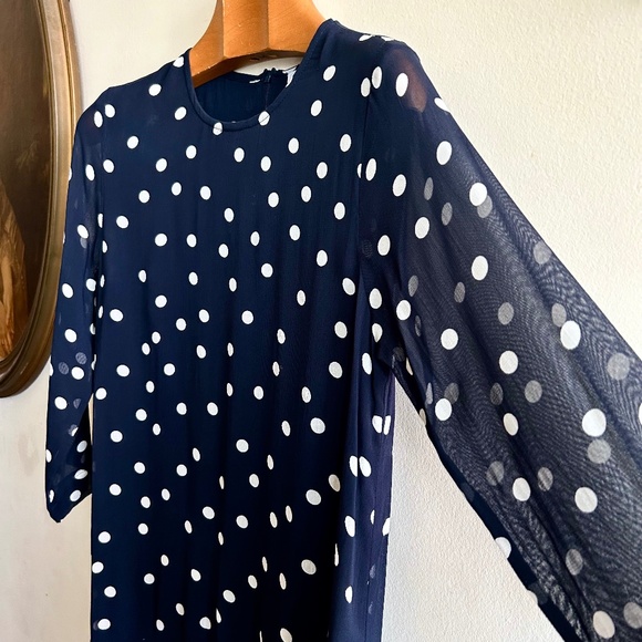 GANNI Marceau Georgette Polka Dot Dress | Size 38 (US 6) - Picture 4 of 13